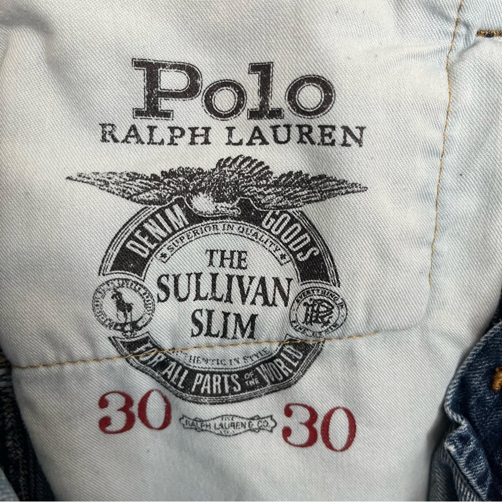 Men’s Polo Ralph Lauren The Sullivan Slim Jeans Size  30 x 30 Nonstretch - Picture 7 of 10